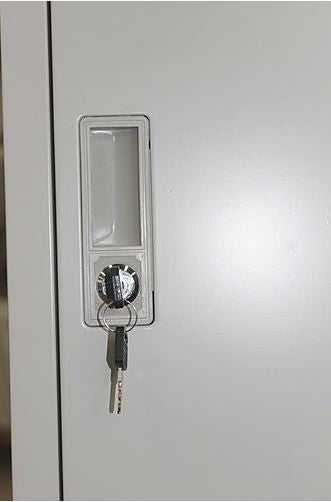 VILLIANIX (LLIE02) 2 DOOR STORAGE LOCKER 380(W) x 450(D) - GREY