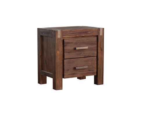 NOWRA KING 3 PIECE (BEDSIDE) BEDROOM SUITE - CHOCOLATE