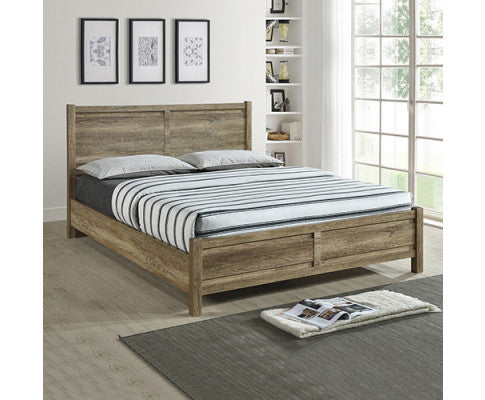 DOUBLE ALVARRO BED FRAME - OAK