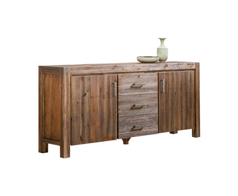 NOWRA 3 DRAWER/ 2 DOOR BUFFET - CHOCOLATE