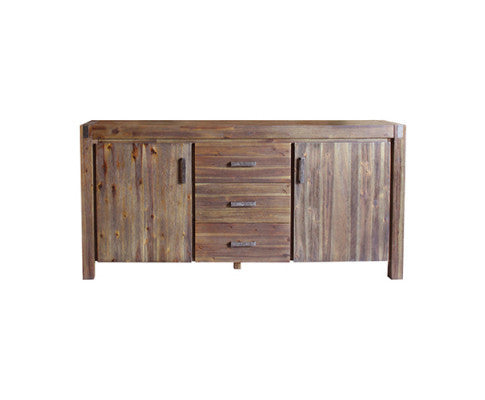 NOWRA 3 DRAWER/ 2 DOOR BUFFET - CHOCOLATE
