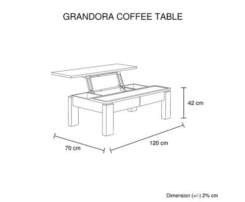 BAYLOR COFFEE TABLE - BLACK & WHITE