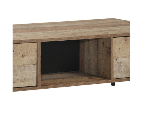 DYNIE 1 SHELF/ 2 DRAWER COFFEE TABLE - OAK