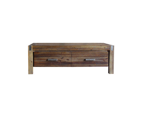 NOWRA 2 DRAWER COFFEE TABLE - CHOCOLATE