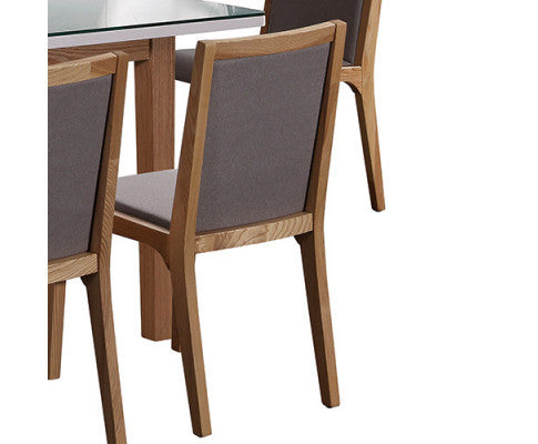 DEVERELL (SET OF 2) DINING CHAIR - GREY & ASH