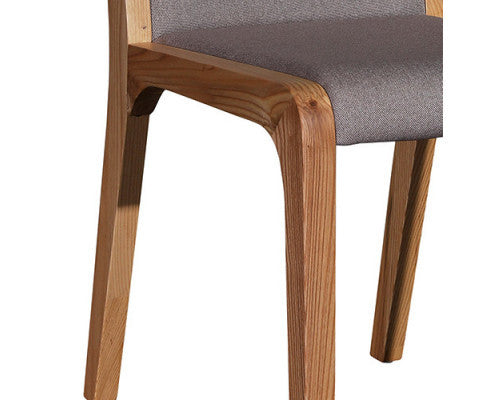 DEVERELL (SET OF 2) DINING CHAIR - GREY & ASH