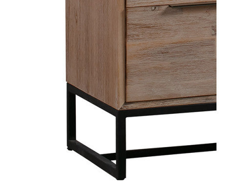 GAILE 6 DRAWER DRESSING TABLE WITH MIRROR - TEA