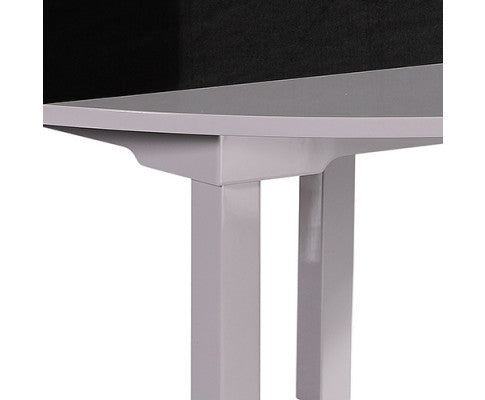 KELBY ROUND DINING TABLE - BLACK & WHITE