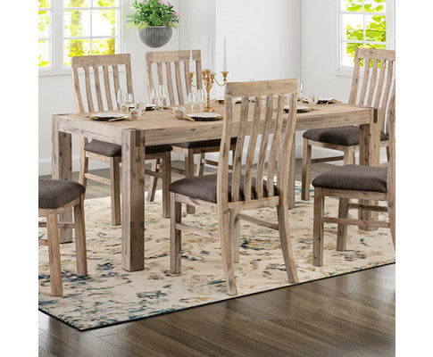 JARVAN DINING TABLE ONLY - 2100(W) x 900(D) - CLASSIC OAK