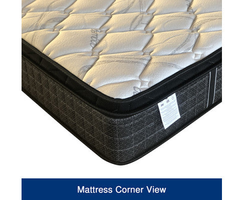 QUEEN WALKEN BONNELL SPRING WITH QUILTED TOP FOAM MATTRESS - MEDIUM
