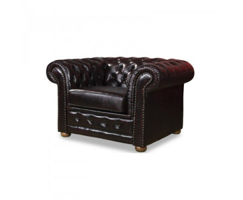 ALONDRA 3+2+1 SEATER GENUINE LEATHER SOFA LOUNGE SET - BURGANDY