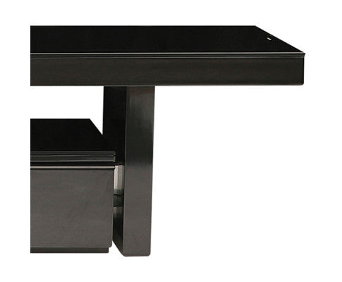 ZENOBIA 3 DRAWER EXTENDABLE TV ENTERTAINMENT UNIT - HIGH GLOSS BLACK