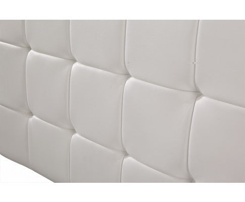 SWARZ (V63-768265) QUEEN DELUXE LEATHERETTE HEADBOARD BEDHEAD - WHITE