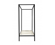 SINGLE 4 POSTER METAL BED (V63-818183 ) - BLACK