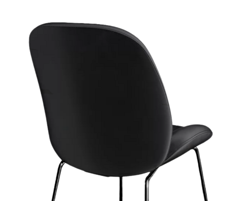 AVERIE (SET OF 2) FABRIC DINING CHAIR - BLACK VELVET