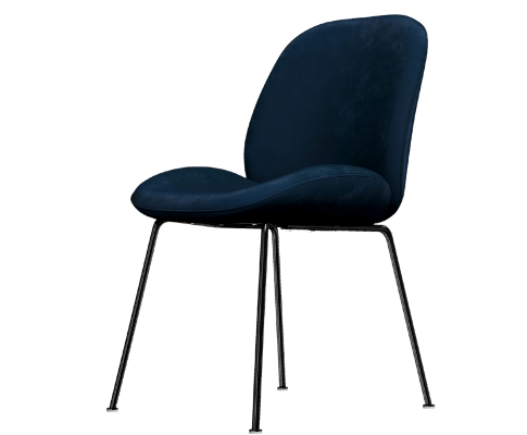 AVERIE (SET OF 2) FABRIC DINING CHAIR - SAPPHIRE BLUE VELVET