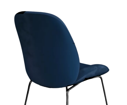AVERIE (SET OF 2) FABRIC DINING CHAIR - SAPPHIRE BLUE VELVET