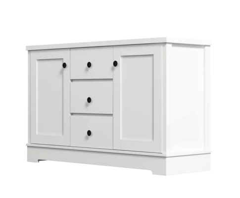 PERNILLE 2 DOOR/ 3 DRAWER SIDEBOARD - 745(H) x 1200(W) x 400(D) - WHITE