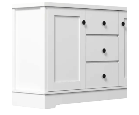 PERNILLE 2 DOOR/ 3 DRAWER SIDEBOARD - 745(H) x 1200(W) x 400(D) - WHITE