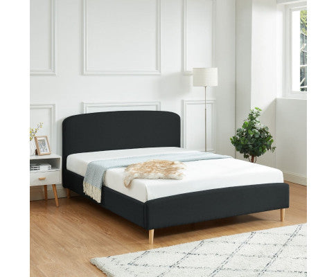 DOUBLE JELIANNE BED FRAME - CHARCOAL