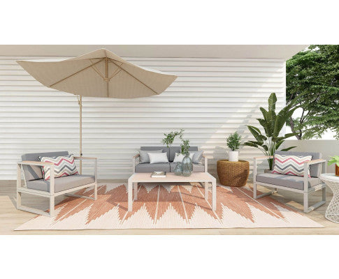 DANWICK OUTDOOR COFFEE TABLE - WHITE