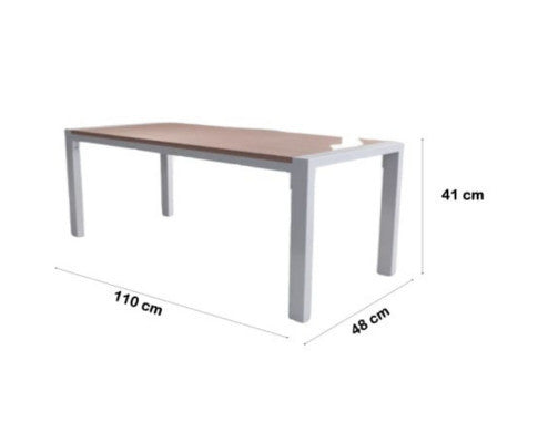 DANWICK OUTDOOR COFFEE TABLE - WHITE