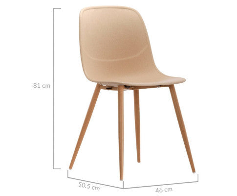 AIKEN (SET OF 2) DINING CHAIR - NATURAL