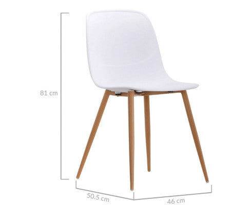 AIKEN (SET OF 2) DINING CHAIR - WHITE
