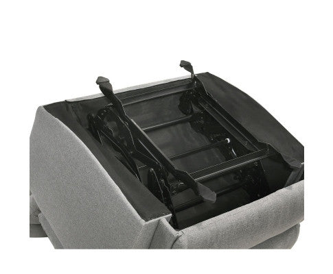 KALINE FABRIC ROCKING RECLINER CHAIR - LIGHT GREY