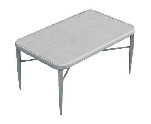 SATURN OUTDOOR ALUMINIUM 4 PIECE LOUNGE SETTING - WHITE