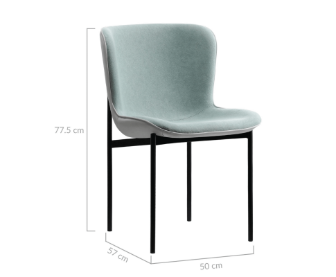LARISSA (SET OF 2) DINING CHAIR - MINT