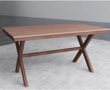 GIANNA OUTDOOR DINING TABLE - 1500(L) x 900(W) - DARK OAK
