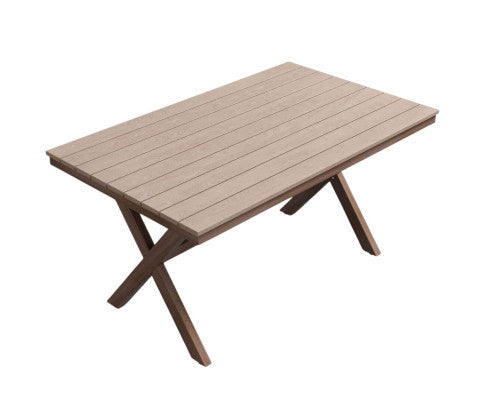 GIANNA OUTDOOR DINING TABLE - 1500(L) x 900(W) - DARK OAK