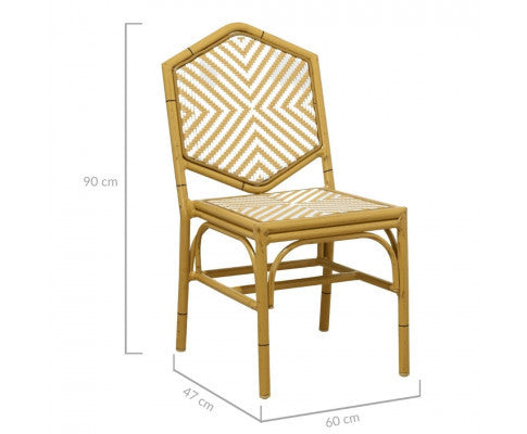 MARILEY (SET OF 2) OUTDOOR DINING CHAIR - NATURAL