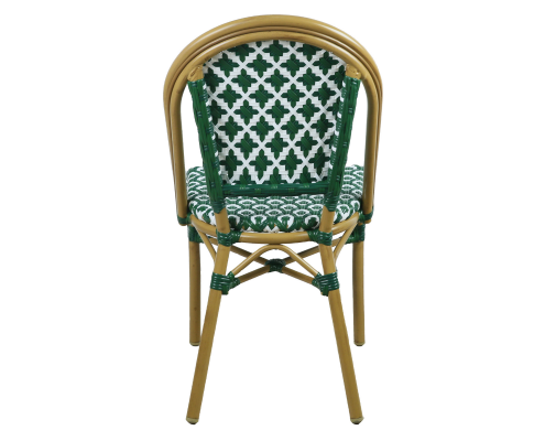 ILLANA (SET OF 2) OUTDOOR DINING CHAIR - GREEN