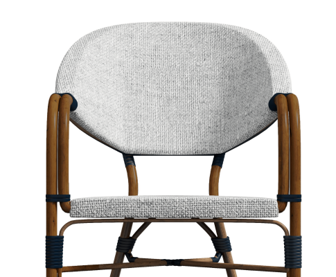 AIDEEN (SET OF 4) OUTDOOR DINING CHAIR - BROWN