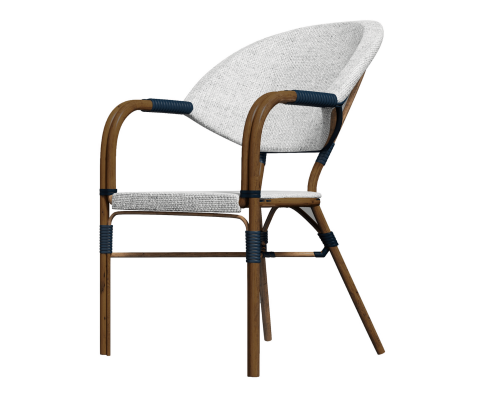 AIDEEN (SET OF 4) OUTDOOR DINING CHAIR - BROWN