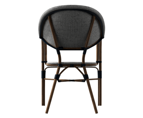 AIDEEN (SET OF 4) OUTDOOR DINING CHAIR - BROWN