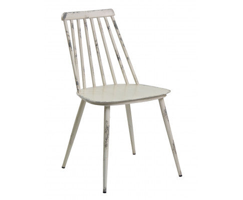 AURELIUM (SET OF 2) INDOOR/ OURDOOR ALUMINIUM DINING CHAIR - WHITE