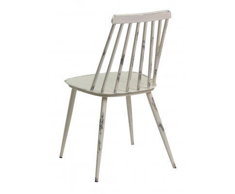 AURELIUM (SET OF 2) INDOOR/ OURDOOR ALUMINIUM DINING CHAIR - WHITE