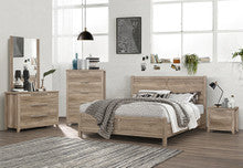 VAUGHAN KING 4 PIECE (TALLBOY) BEDROOM SUITE - OAK