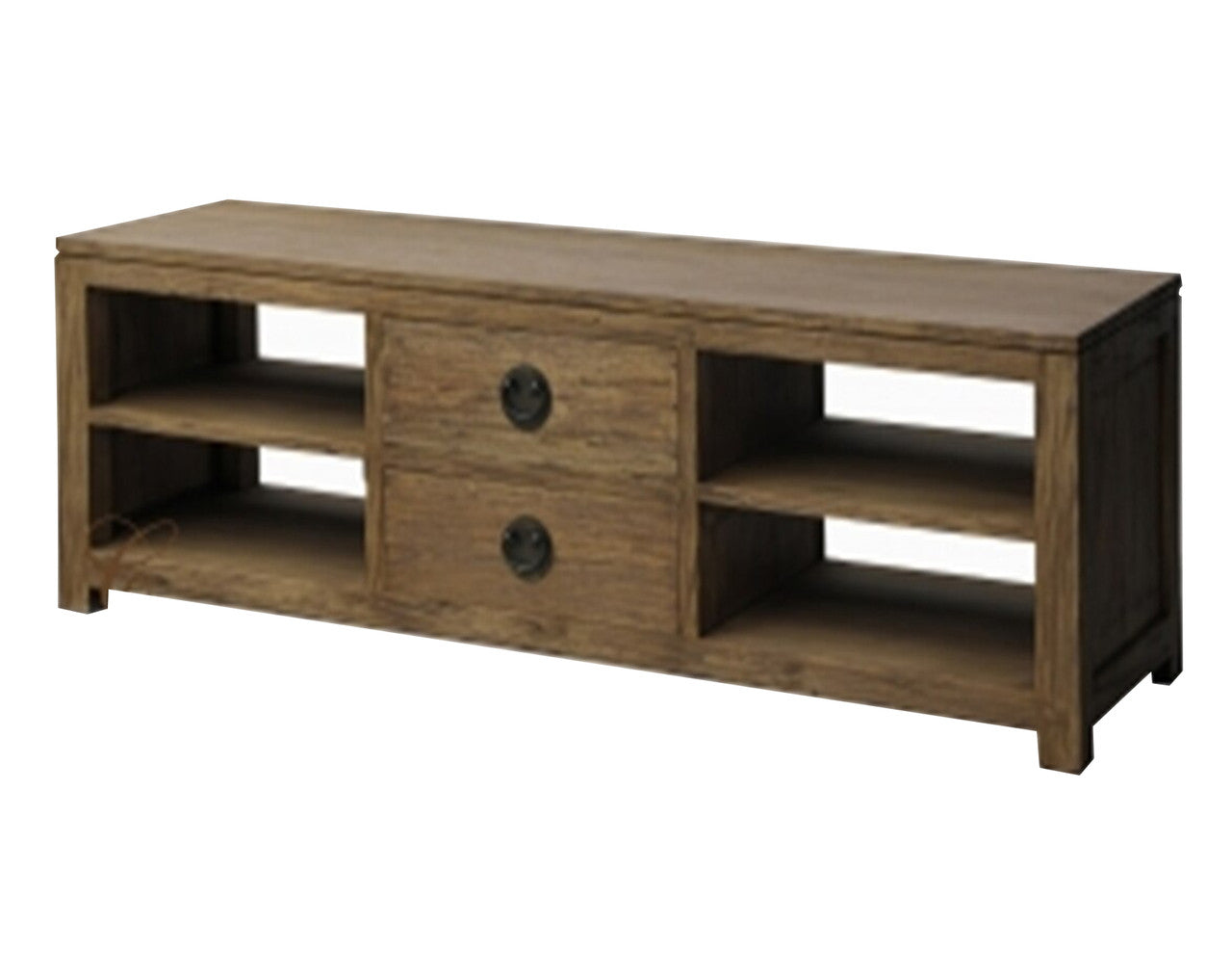 VIENNA 2 MIDDLE DRAWER ENTERTAINMENT UNIT (SB 042 VIE) -500(H) x 1600(W) - NATURAL TEAK