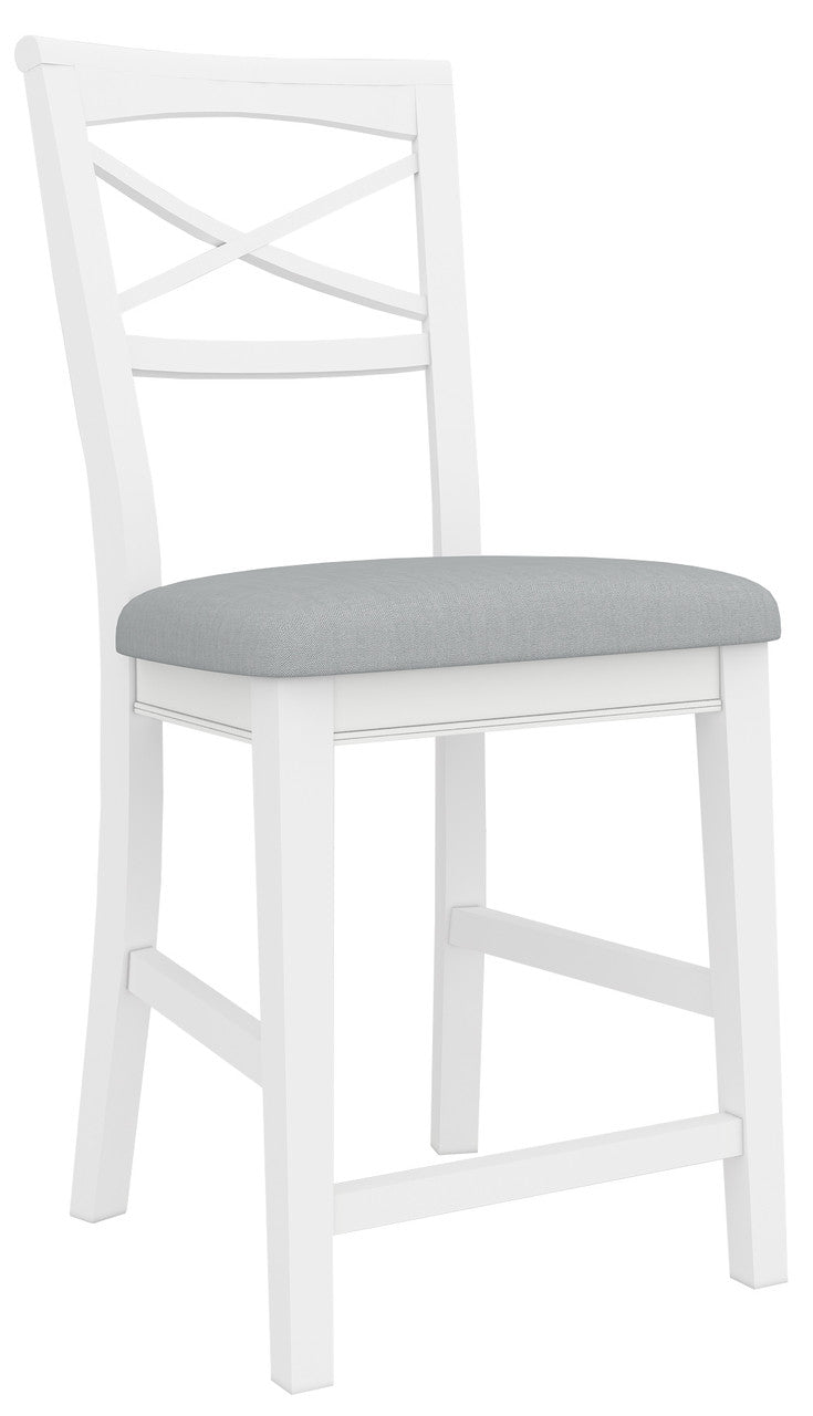 HAMPTON BAR CHAIR - WHITE