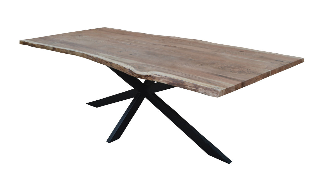 ELBA DINING TABLE - 2400(L) x 1050(W) - NATURAL/BLACK