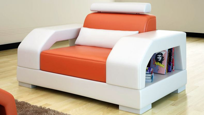 ROLDERMO (G8001) SINGLE SEATER CHAIR - CHOICE OF LEATHER AND ASSORTED COLOURS AVAILABLE