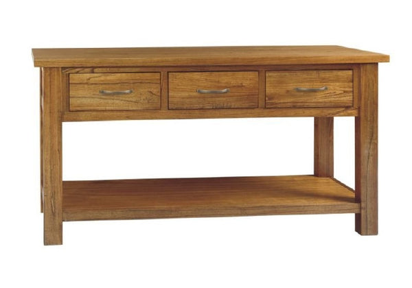 RADIUS (VTO-019) HALL TABLE WITH 3 DRAWERS (MODEL:20-15-19-3-1-14-1) - 820(H) X 1560(W) X 420(D) - AS PICTURED