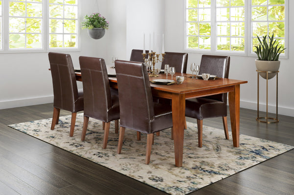 FASCINATION 7 PIECE DINING SETTING (WITH 6 ANTICA DINING CHAIRS) WITH 2200(W) x 1100(D) TABLE - AS PICTURED