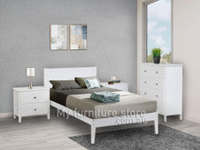 ARIANNE (AUSSIE MADE) DOUBLE OR QUEEN 3 PIECE (BEDSIDE) BEDROOM SUITE - ASSORTED COLOURS