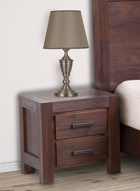 COLOMBO KING 4 PIECE (TALLBOY) BEDROOM SUITE WITH UNDER BED STORAGE - WALNUT