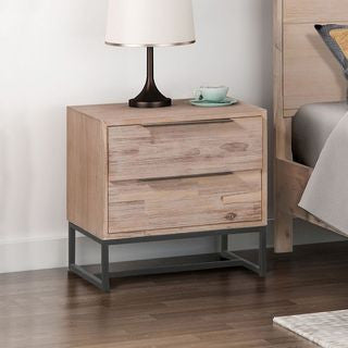 SENEGAL KING 3 PIECE (BEDSIDE) BEDROOM SUITE - LIGHT OAK